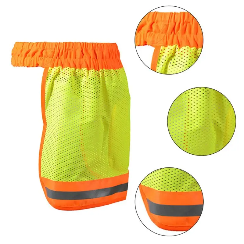 

Safety Hard Hat Helmet Neck Cover Reflective High Visibility Mesh Sun Protector