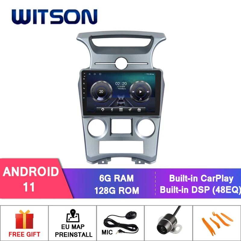 

Автомобильная DVD-система WITSON на Android 11 для KIA CARENS 2007-2011 (версия с автокондиционер), автомобильный мультимедийный плеер, стерео, автоаудио