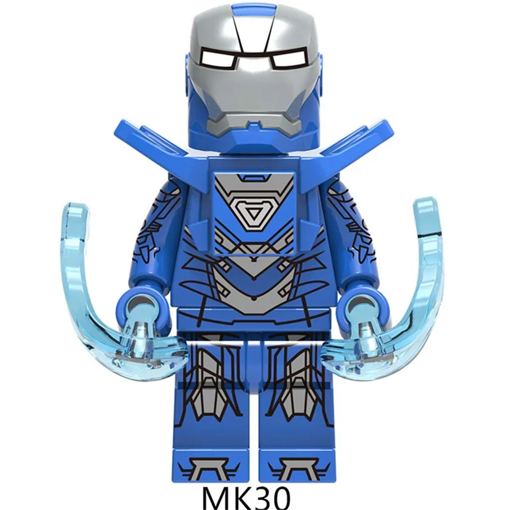 Железный человек Marvel MK36 MK27 MK31 MK30 MK50 строительные блоки фигурки Детские