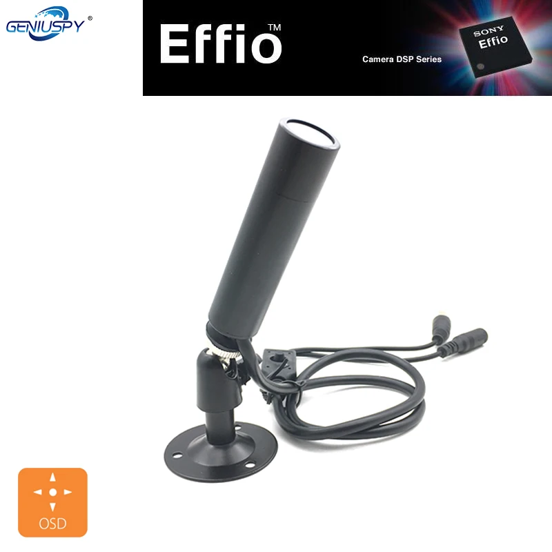 25 мм объектив SONY 960H Effio-E 4140+ 810 \ 811 700TVL CCD цветная OSD меню Мини цилиндрическая камера наружная Водонепроницаемая CCTV камера безопасности