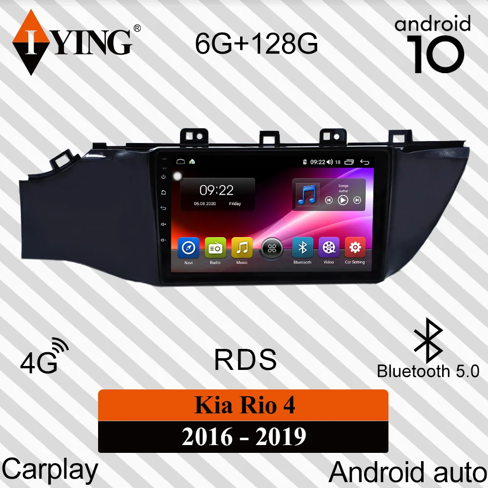 IYING беспроводной Apple Carplay для Kia RIO 4 2016 2019 автомобильное радио мультимедийный