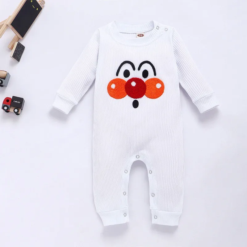 Хлопковый комбинезон с длинным рукавом на пуговицах | Детская одежда и обувь