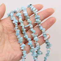 40cm natural aquamarines gravel beads irregular freeform agates stone loose beads for jewelry making diy necklace bracelet 5 8mm