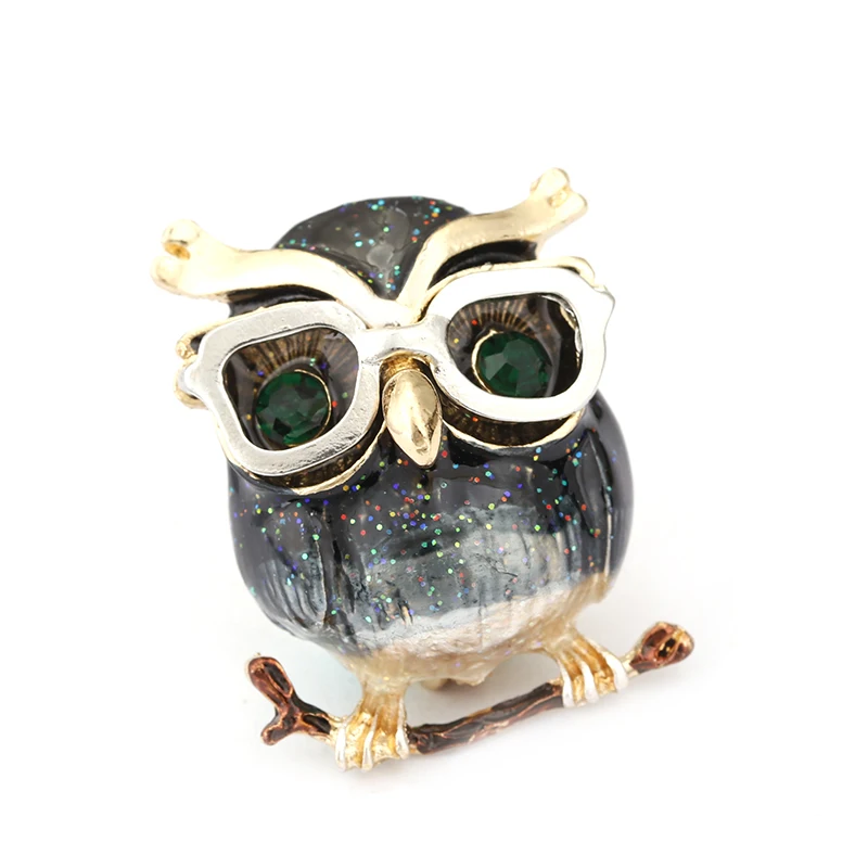 Очки женские металлические с кристаллами сова | Украшения и аксессуары