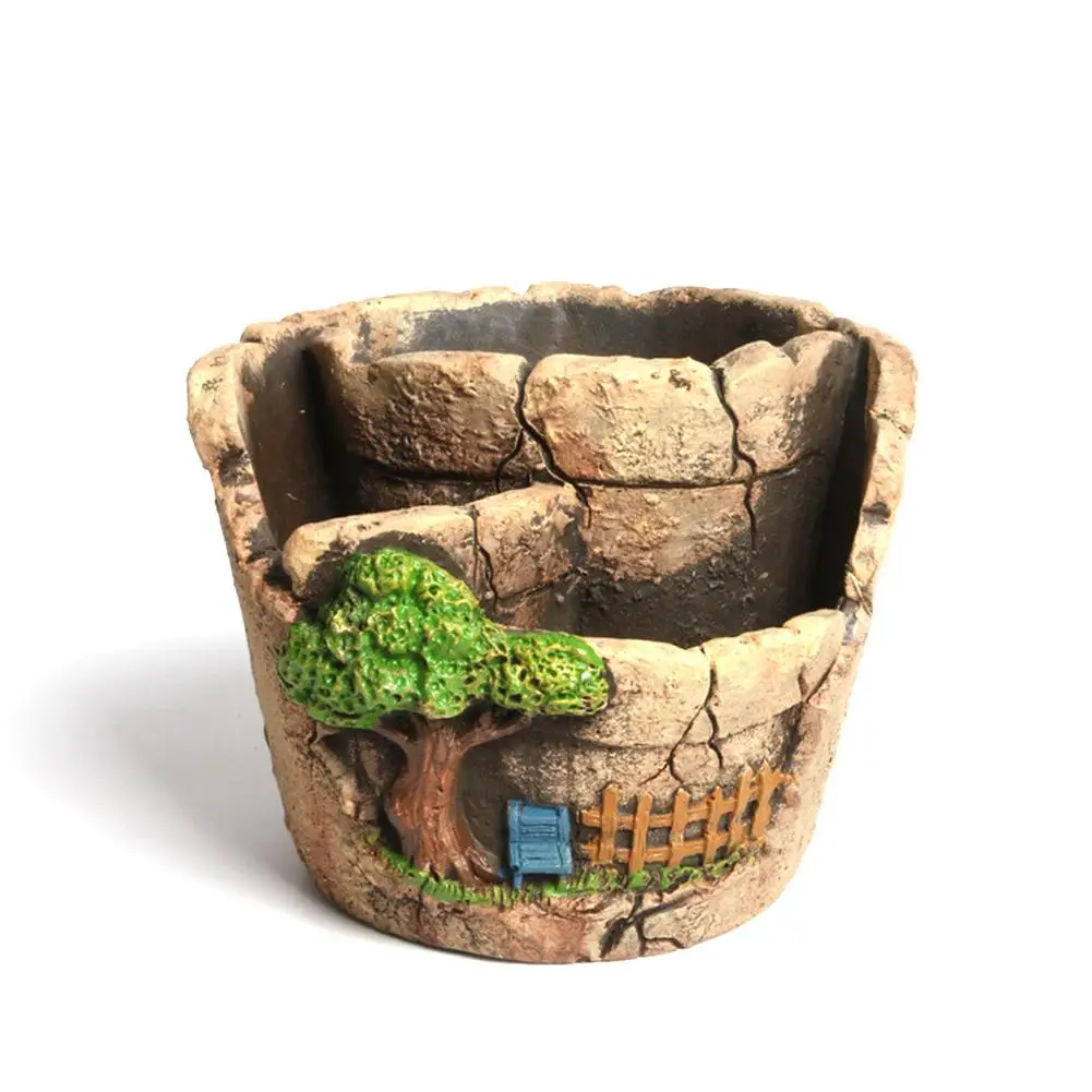 Креативы микро Ландшафтный цветочный горшок суккулентов держатель подвесной