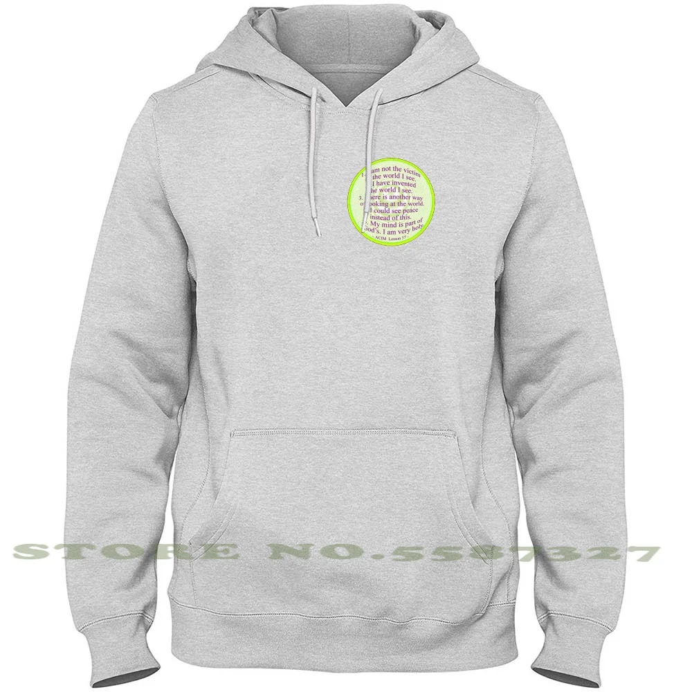 

Acim Lesson 57 Streetwear Sport Hoodie Sweatshirt Acim A Course In Miracles The Course Miracles Foundation For Inner Peace