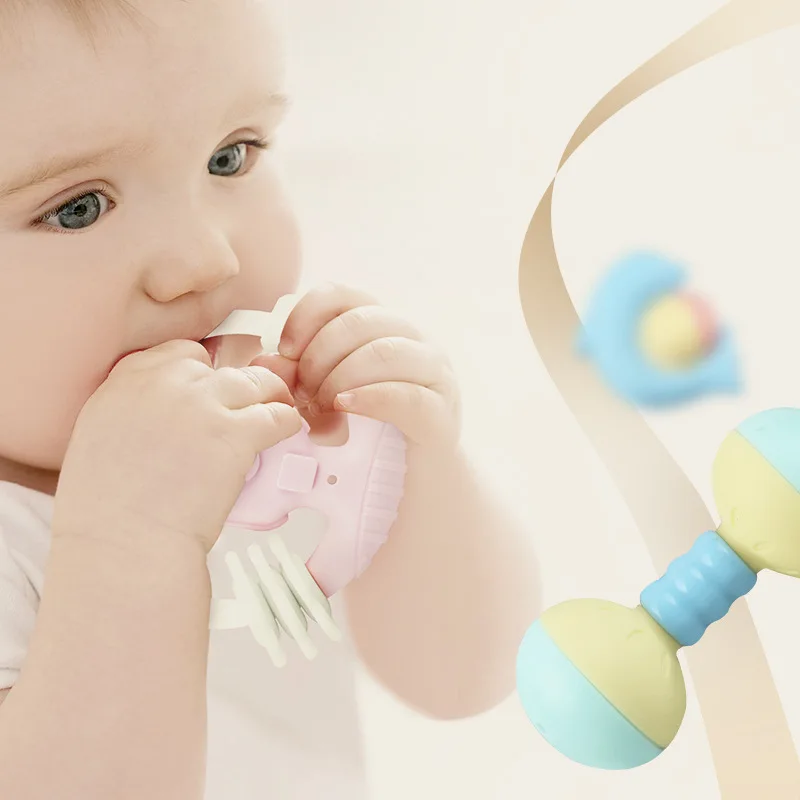 

Baby Rattle Set Toys for Newborns 0 12 Month Montessori Toys Teething Kids Educational Crib Mobile Baby Teether Rattles for Baby