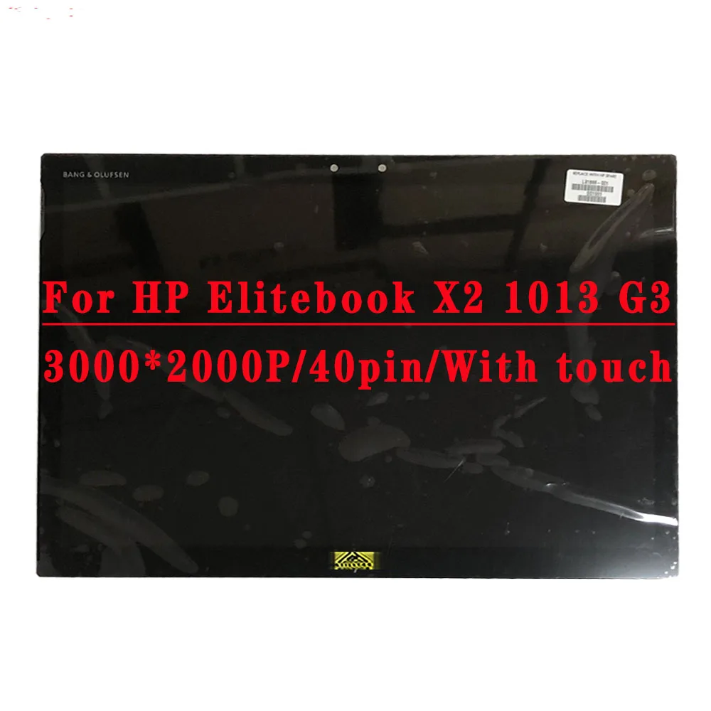 

13 inch 3000*2000ips 40pin B130KAN01.0 With Frame+With Touch small board+With Touch LCD Screen Assembly For HP Elite X2 1013 G3