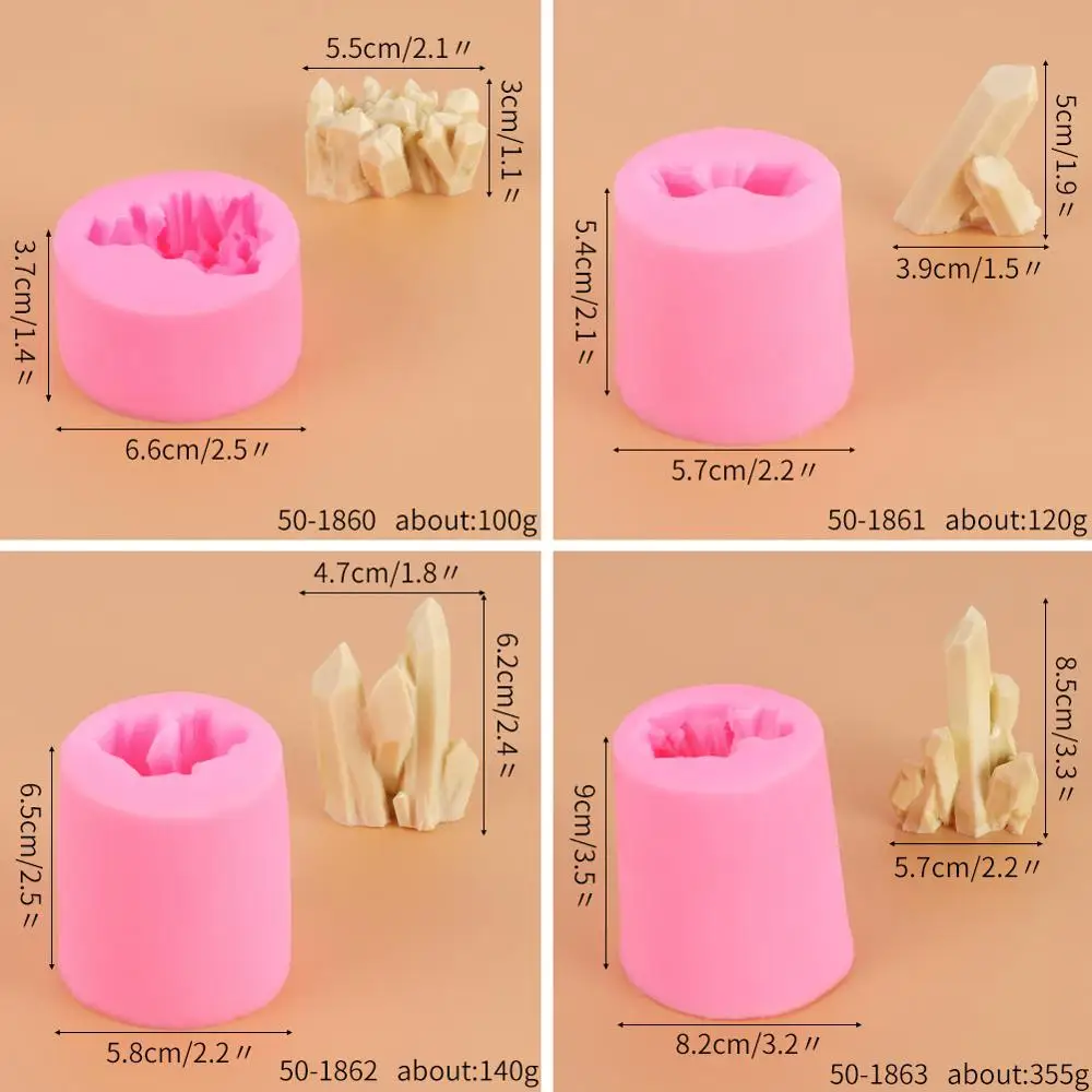 3D коралловый Кристалл силиконовая форма |