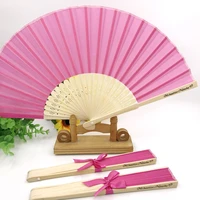 130pcs customizable hand foldable bamboo wedding fan custom printing new couples name and date summer party decorations