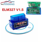 Автомобильный Bluetooth-сканер ELM327 V1.5, считыватель кодов OBD2, чип PIC18F25K80 ELM 327 V1.5 для Android, Windows, Symbian, 10 шт.лот