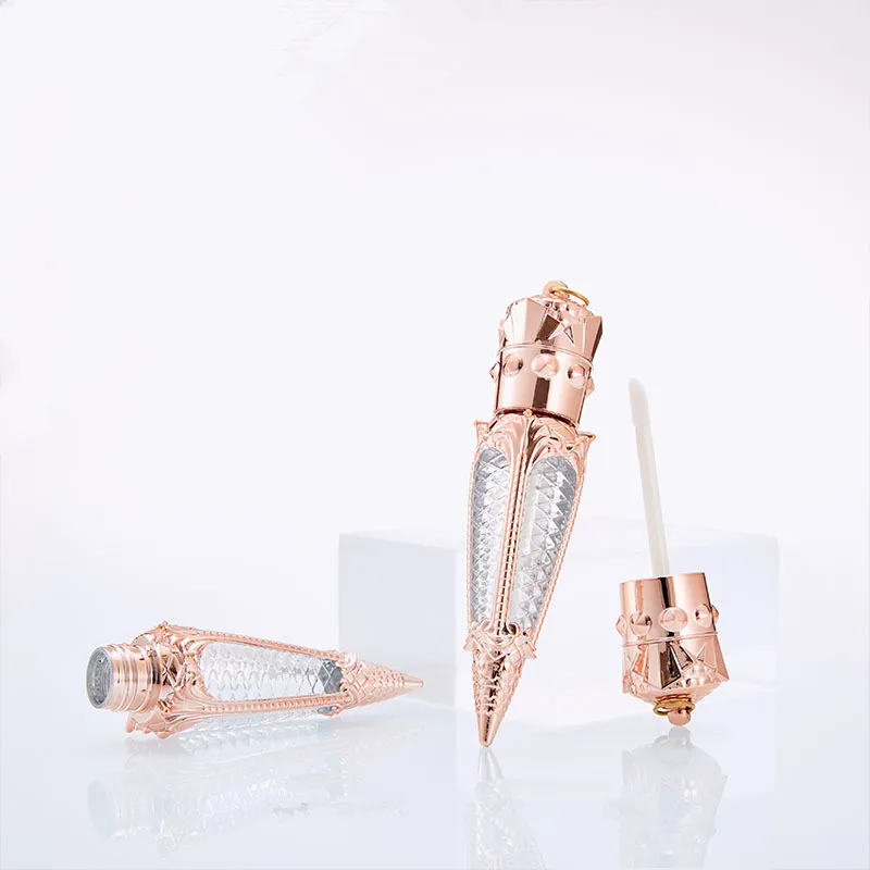 Пустой контейнер для блеска губ в форме моркови пластиковая прозрачная бутылка