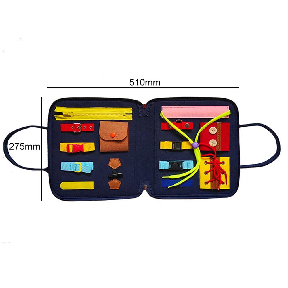 

Early Educational Toys Montessori Toys Busy Board Fine Motor Training Self-Care Ability Children Game Preschool Kids Sensory Toy