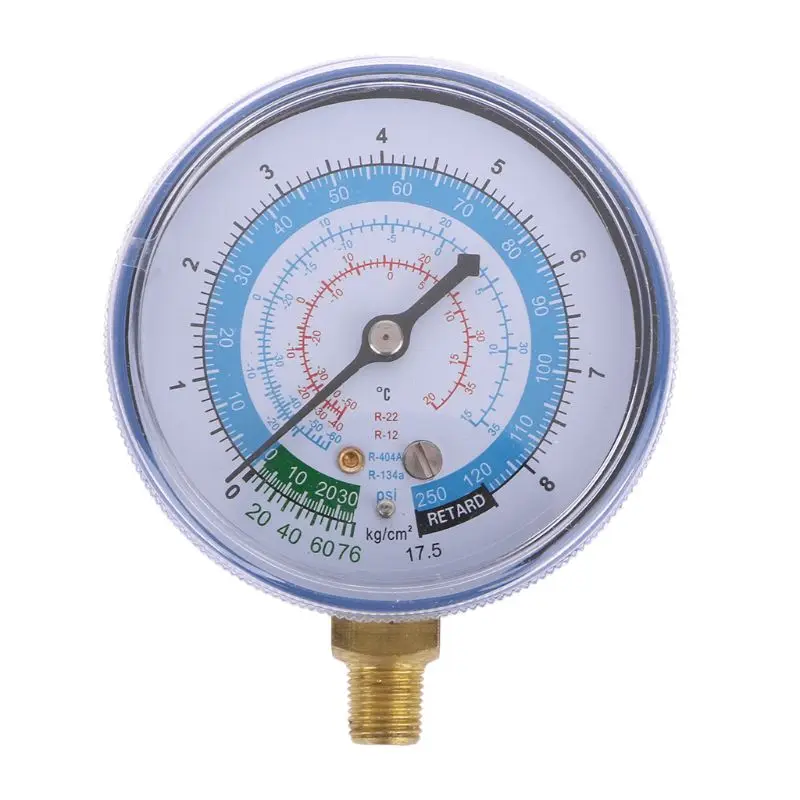 

New Air Conditioner R410A R134A R22 Refrigerant Low Pressure Gauge PSI KPA Blue New Drop ship LS'D Tool