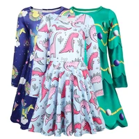 12 colors girls party dress for children 7 years old plus size kids dresses for girls pink christmas girls long sleeve dress