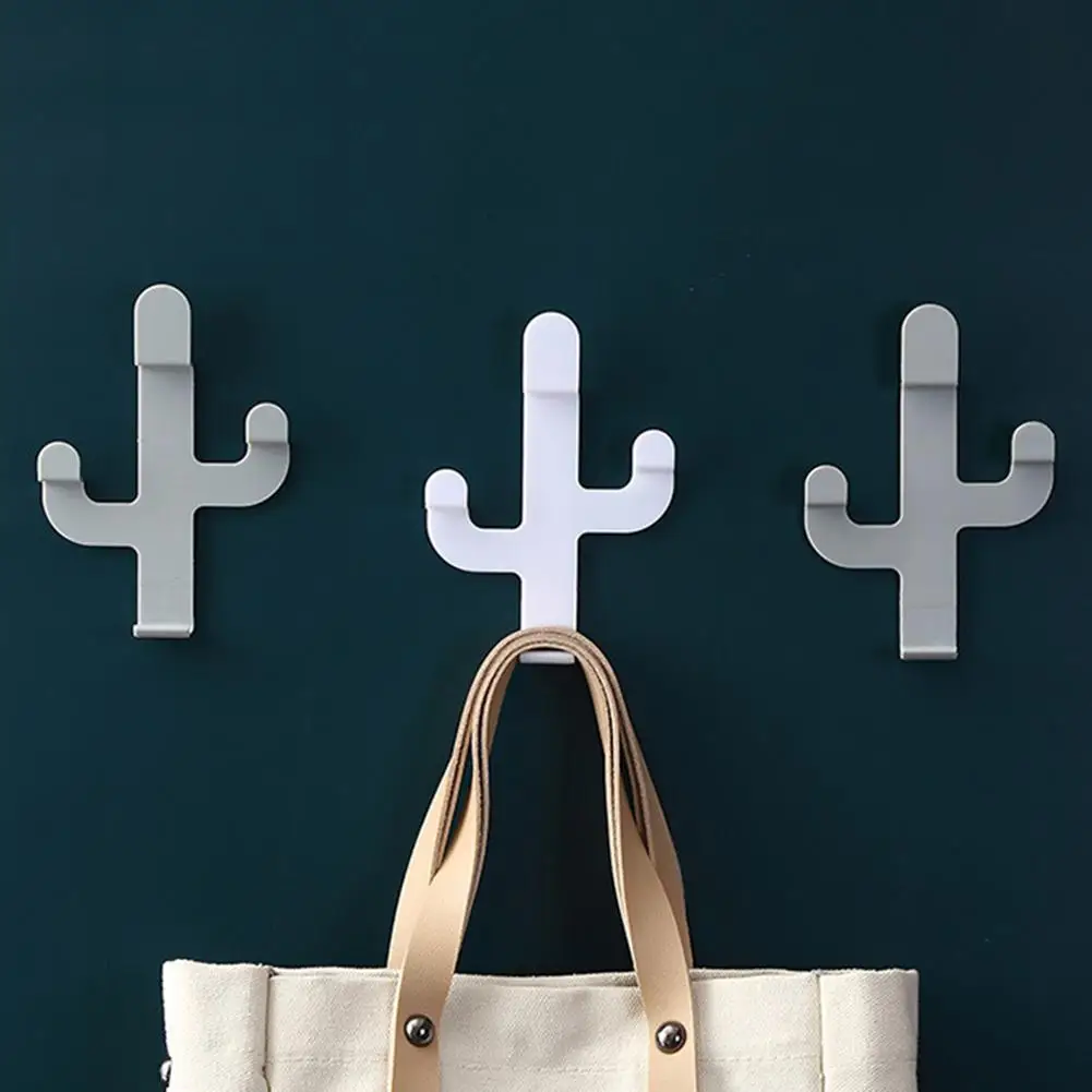 Настенные крючки для ванной хранения кактуса вешалка одежды декор