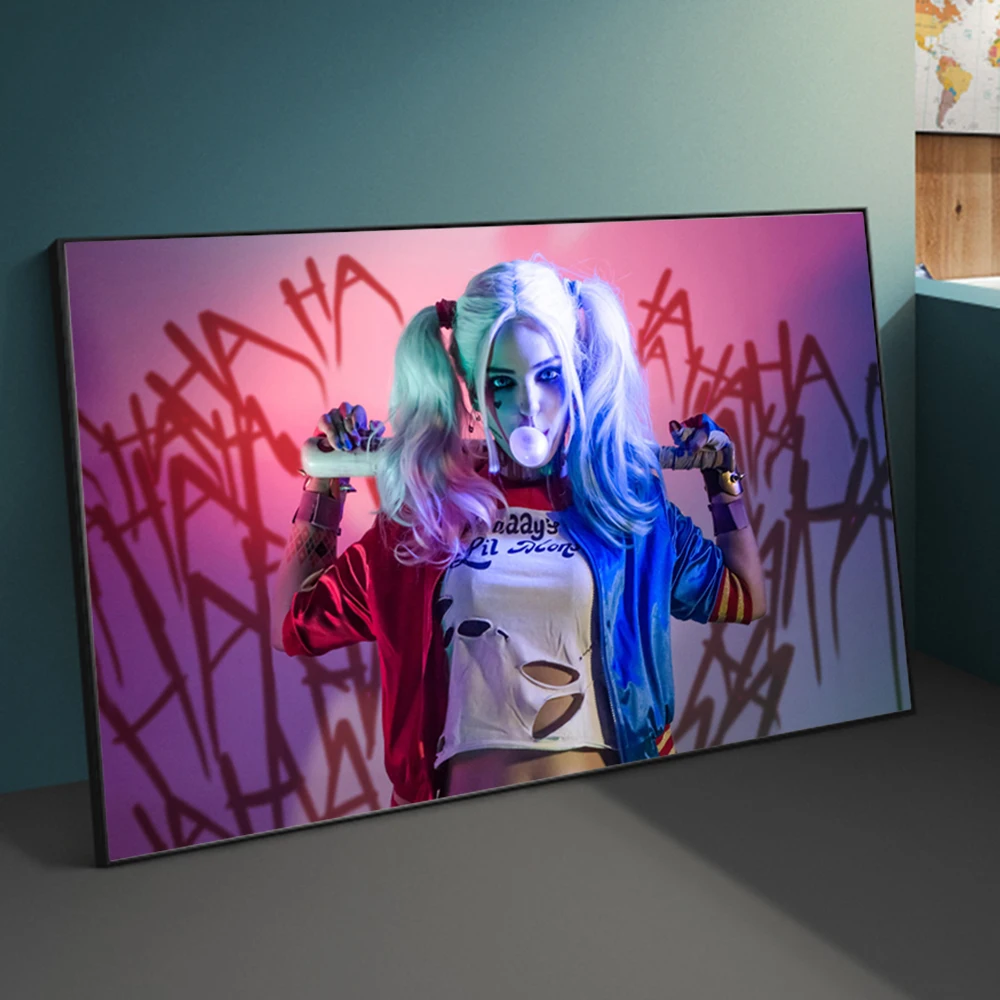 

Graffiti Art Beautiful Girl Canvas Art Posters And Prints Girl Moive Wall Art Pictures Living Room Home Decor Cuadros