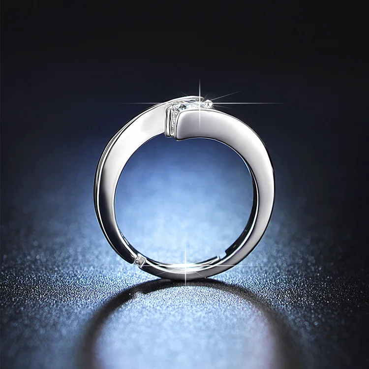 

SODROV Sterling Silver 925 Diamond Rings for Women Wedding Rings for Women Engagement Silver Rings Adjustable