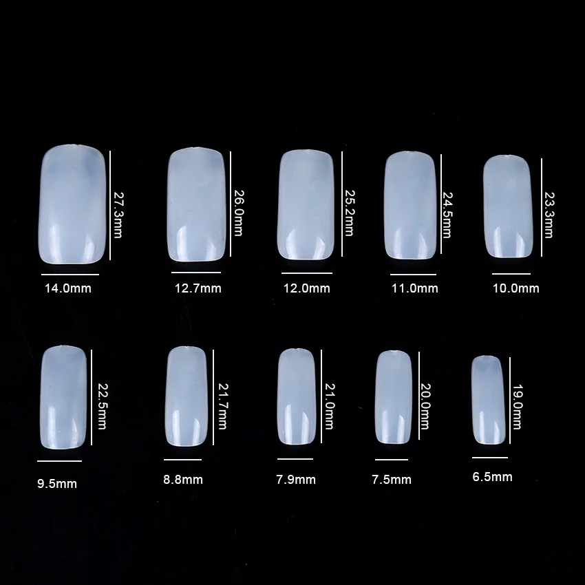 

100PCS Natural Color French False Nail Tips Artificial Fake Nails Art Acrylic Manicure Tools