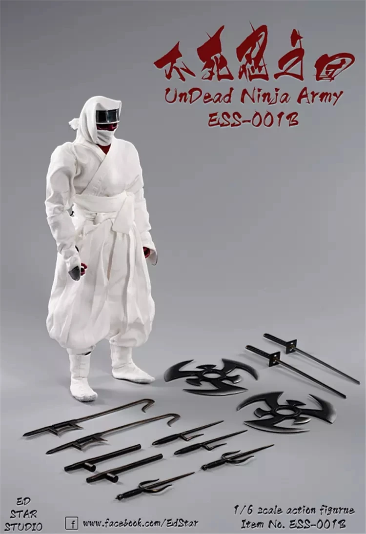ESS-001 A/B/C 1/6 мужские экшн-фигурки черный/белый/Камуфляжный череп немертвецы ниндзя