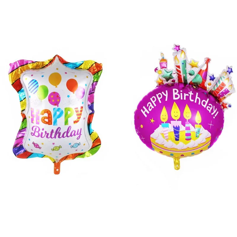 

Cartoon birthday balloons, big fireworks, colored strips, baby toys, birthday party aluminum balloons, wholesale