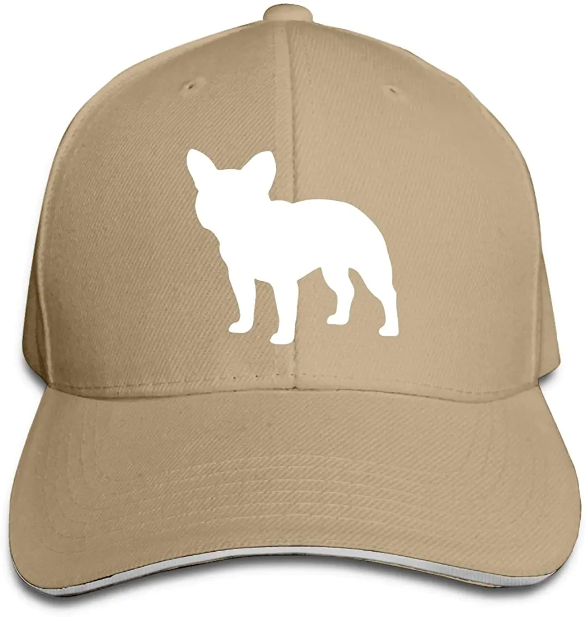 

French Bulldog Cute Puppy Adjustable Sandwich Hats Baseball Cap Sun Hat