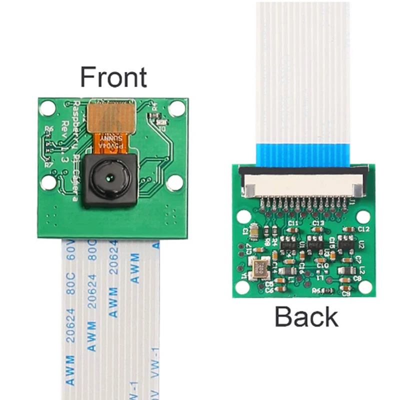 Мини веб камера Raspberry Pi 3 1080P 5 МП с кабелем FFC 15 см|Камеры видеонаблюдения| |