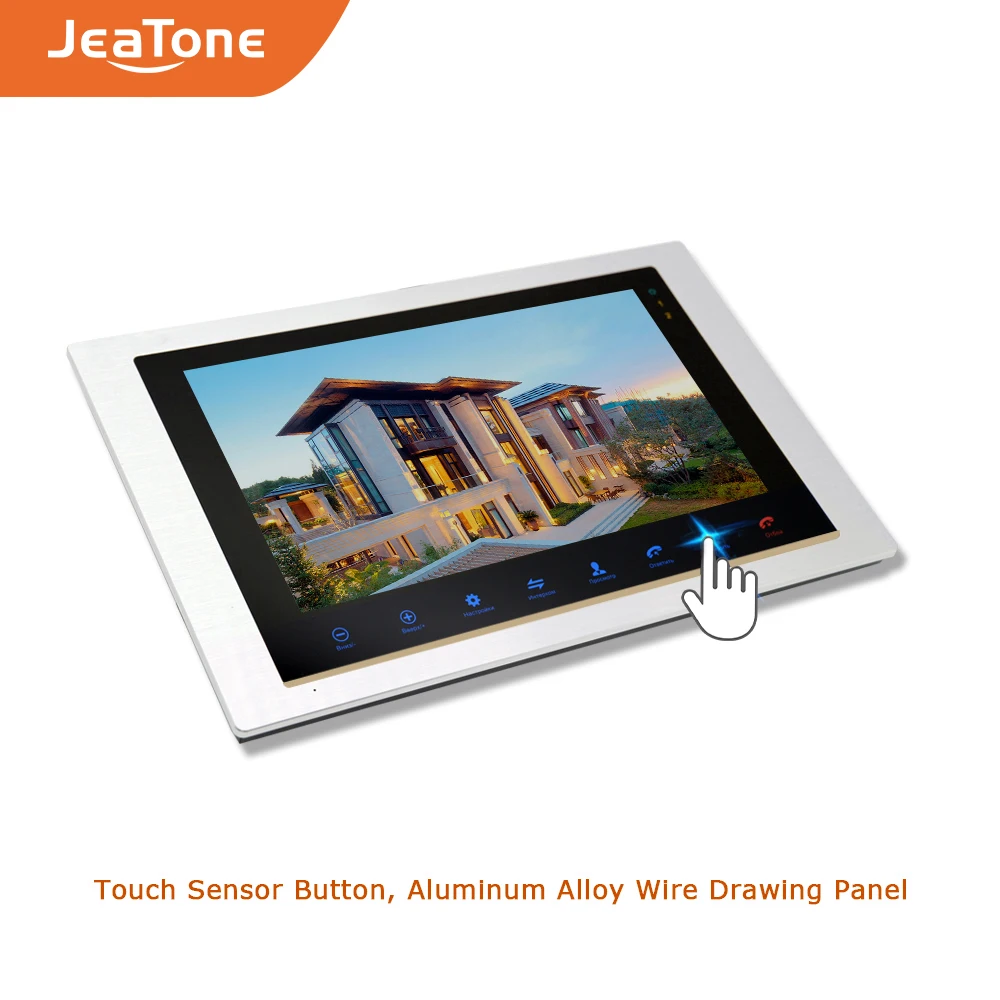 Видеодомофон с 10 дюймовым экраном интерком для квартиры дверной звонок ИК