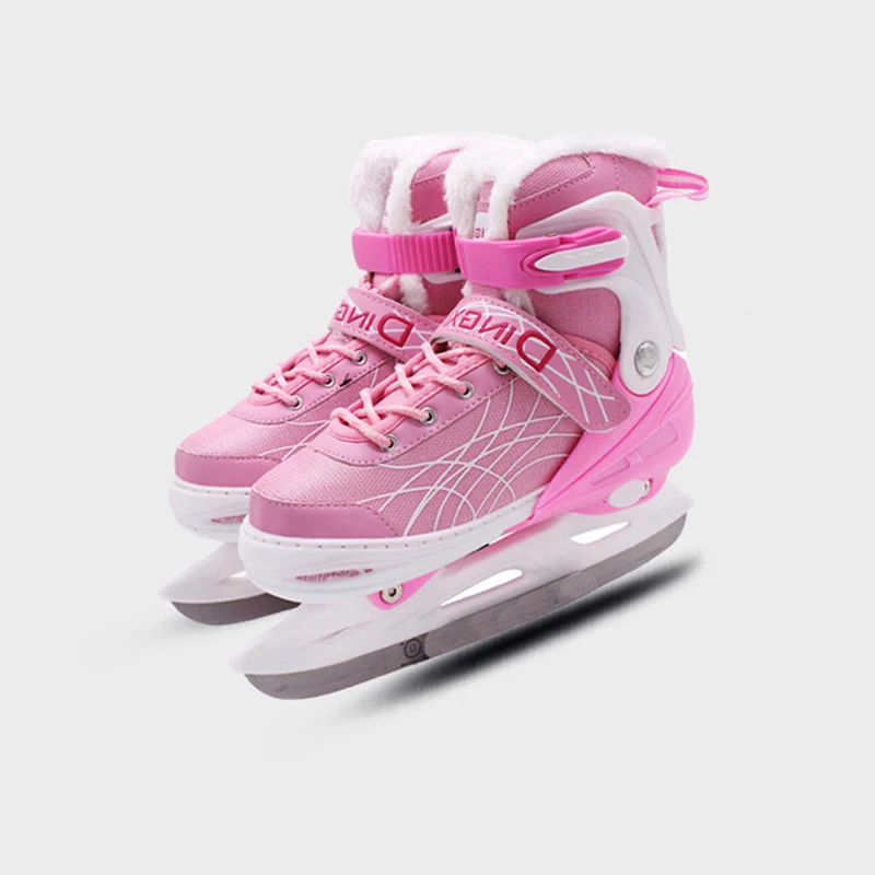 

NEW Ice Hockey Shoes InlineThermal Professional Women Adult Kids Ice Blade Skates Figure Skating Shoes Adjustable 4 Colors