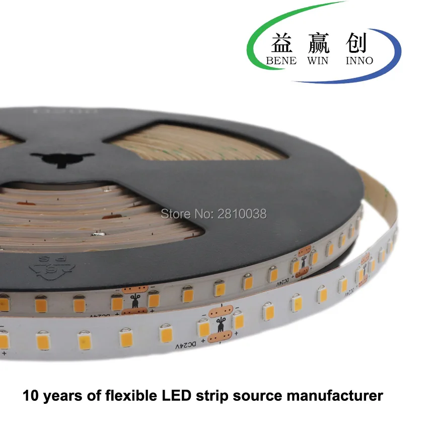 Гибкие светодиодные ленты 120 м/лот постоянный ток 24 В встроенные IC SMD2835 12 мм