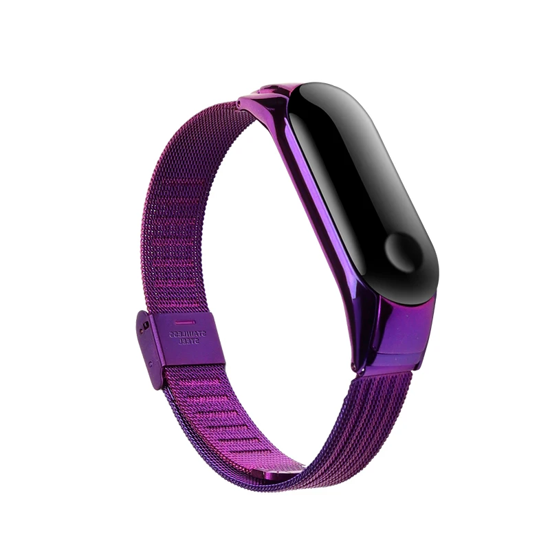 Purple Идеальный Браслет для xiaomi mi Band 3 4 correa mi band 4 для xiaomi mi band 4 браслет mi band 3 ремешок pulseira xiaomi mi band 3 - Цвет: Purple
