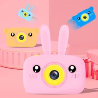 1080p hd digital mini kids camera rabbit cartoon video photo display toys outdoor photography props for child birthday gift
