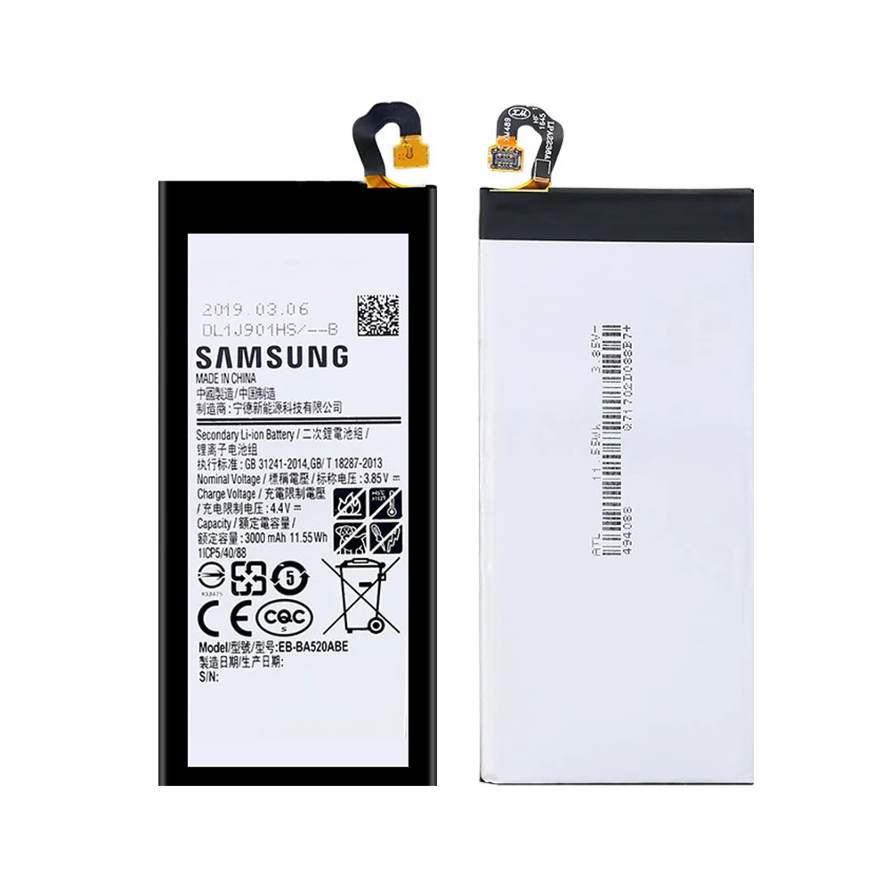 100% Оригинальный аккумулятор для Samsung Galaxy A5 (2017) A520 EB BA520ABE A520K A520L A520S A520W A520F/DS 3000 мАч с