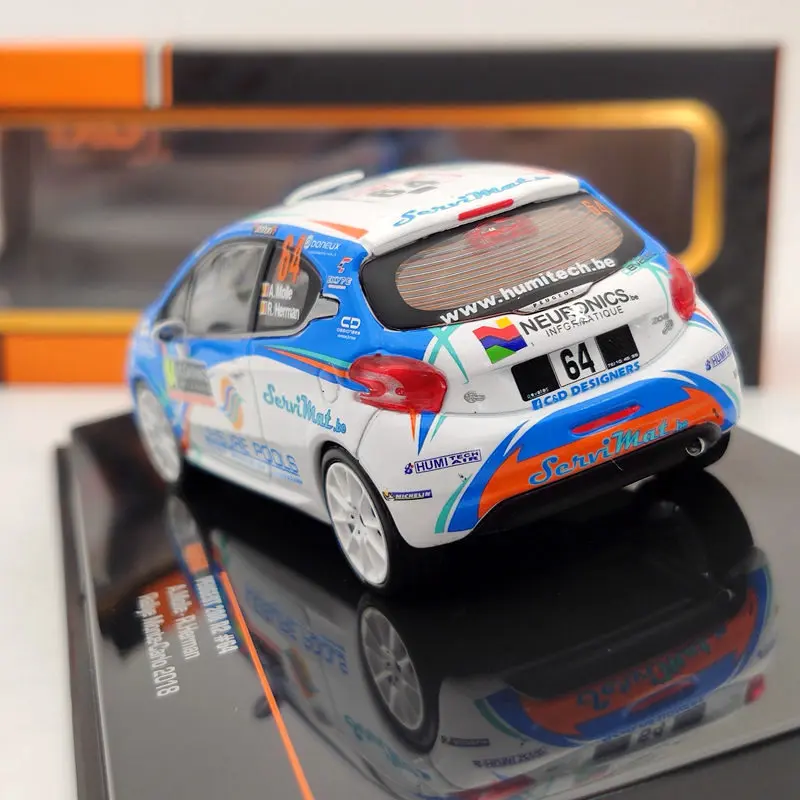 IXO 1:43 для P ~ 208 R2 #64 Rallye Monte Carlo 2018 RAM560 Ограниченная серия литьевая модель| |