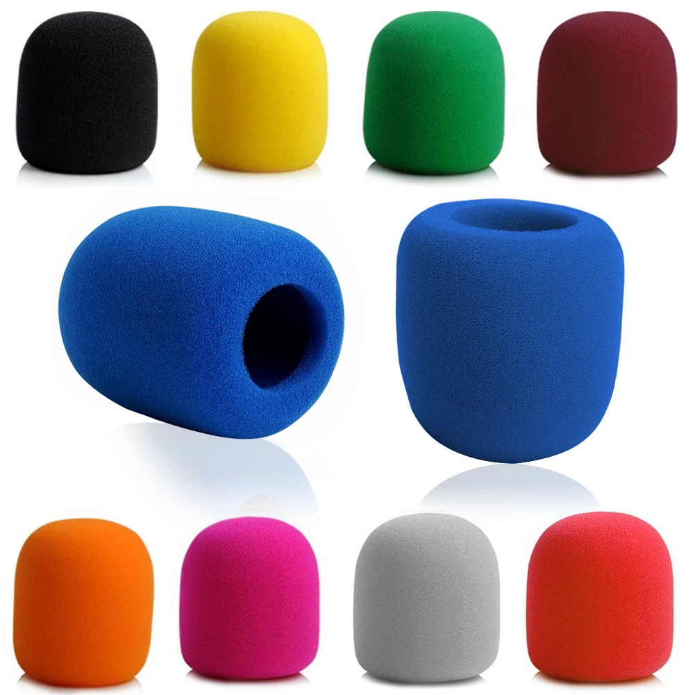 

1 PC Colorful Microphone Foam Cover Handheld Mic Grill Windshield Wind Karaoke DJ Washable Filter Wind Shield Microphone