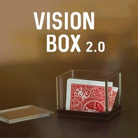 vision box 2 0 magic tricks playing card prediction box magia close up magic magician illusions gimmick props mentalism