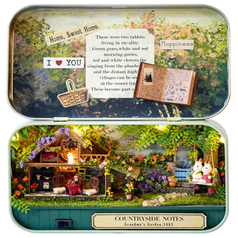 Cutebee Box кинотеатр для дома Миниатюрная игрушка мастера домашняя миниатюрная