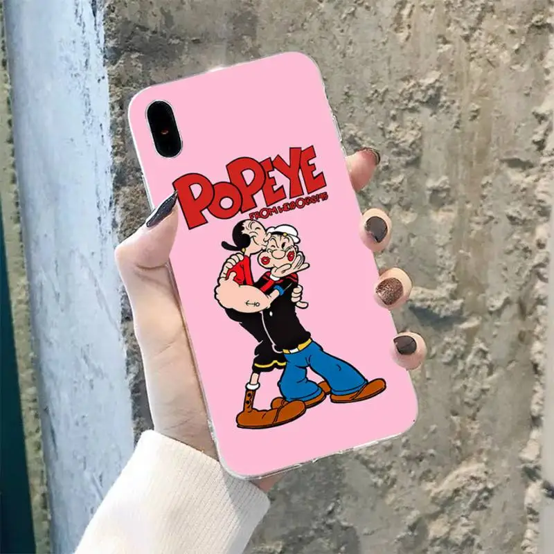 TOPLBPCS Модный классический американский чехол для телефона в стиле аниме Popeye с