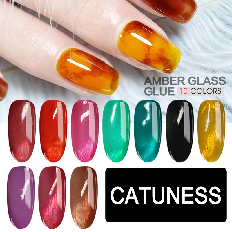 Светодиодный УФ-Гель-лак ярких цветов стеклянный Гель-лак для ногтей Желейный