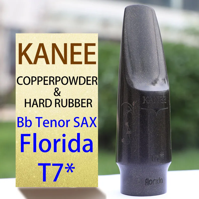 Kanee медный порошок и жесткий резиновый мундштук Eb Alto sax мундштук Bb Tenor sax мундштук Pop/Jazz - Цвет: Tenor FL T7 half