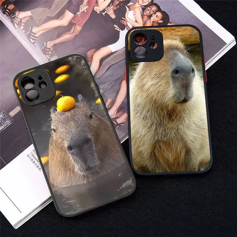 Прозрачный матовый чехол для телефона с животными iphone 7 8 11 12 plus mini x xs xr pro max |