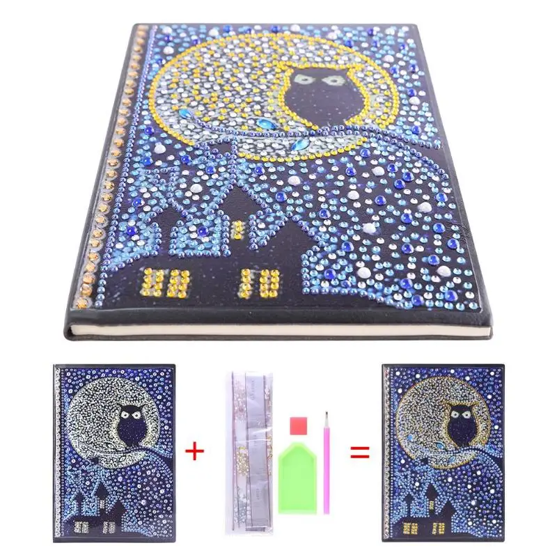 

Newst Diamond Painting Notebook DIY Vintage Animal Pattern Special Shaped Diamond 50 Pages A5 Sketchbook Cross Stitch Crafts