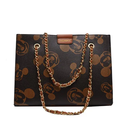 

Disney princess lady Mickey mouse handbag women messenger bag shoulder bag pu High capacity shoulder bag cartoon shopping bag