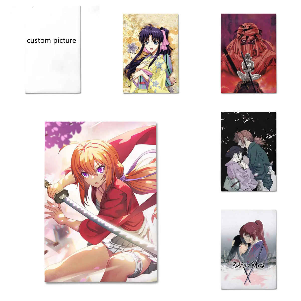 

Постельное белье с аниме «Сердце меча», Комплект постельного белья из молочного шелка, с узором на заказ, домашний декор