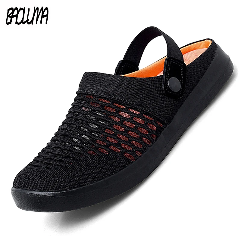 Мужские пляжные сандалии удобные сетчатые мужские 36 46|Сандалии| |