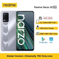 realme narzo 30 5g smartphone 4gb 128gb dimensity 700 6 5 90hz display nfc 48mp triple camera 5000mah battery 18w quick charge