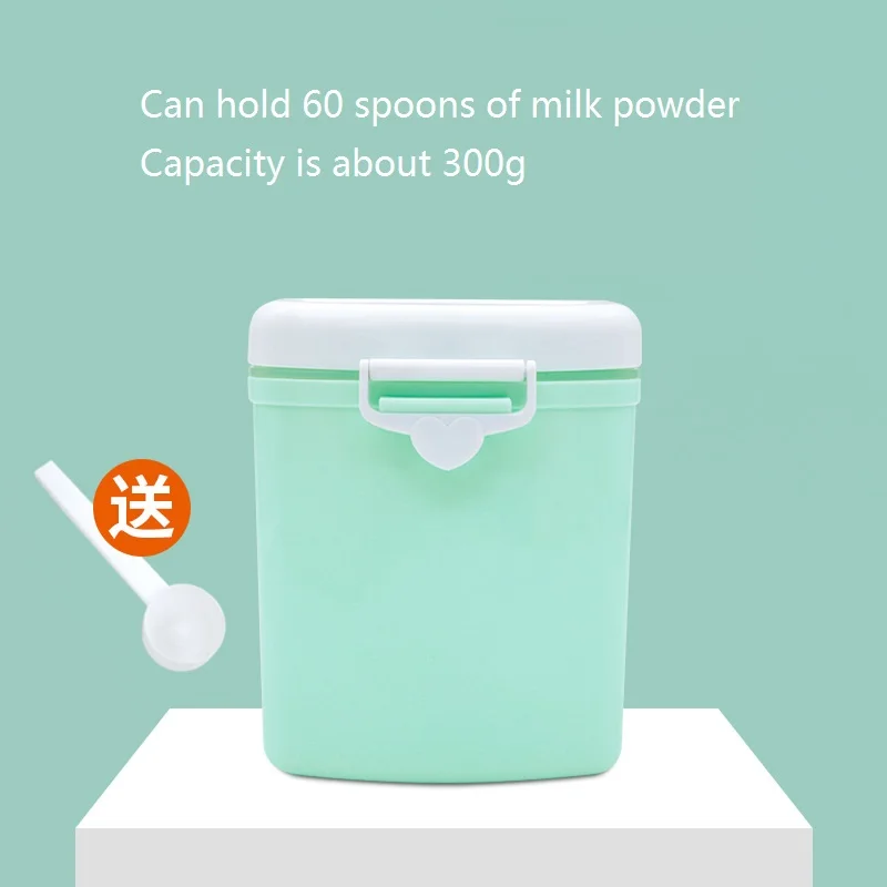 BPA коробка для детского питания, коробка для закусок, Детская коробка для хранения еды, контейнер для детского питания, для сухого молока, детский контейнер для сухого молока, коробка для закусок - Цвет: L Green