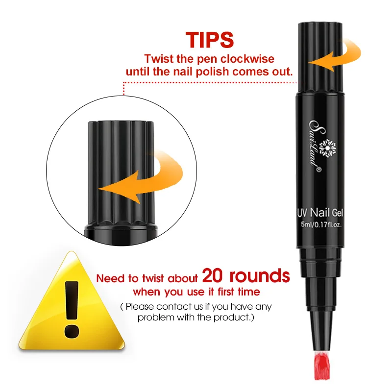 Ручка для гель лака Saviland 36 цветов с изменением температуры УФ хамелеоновый Гель