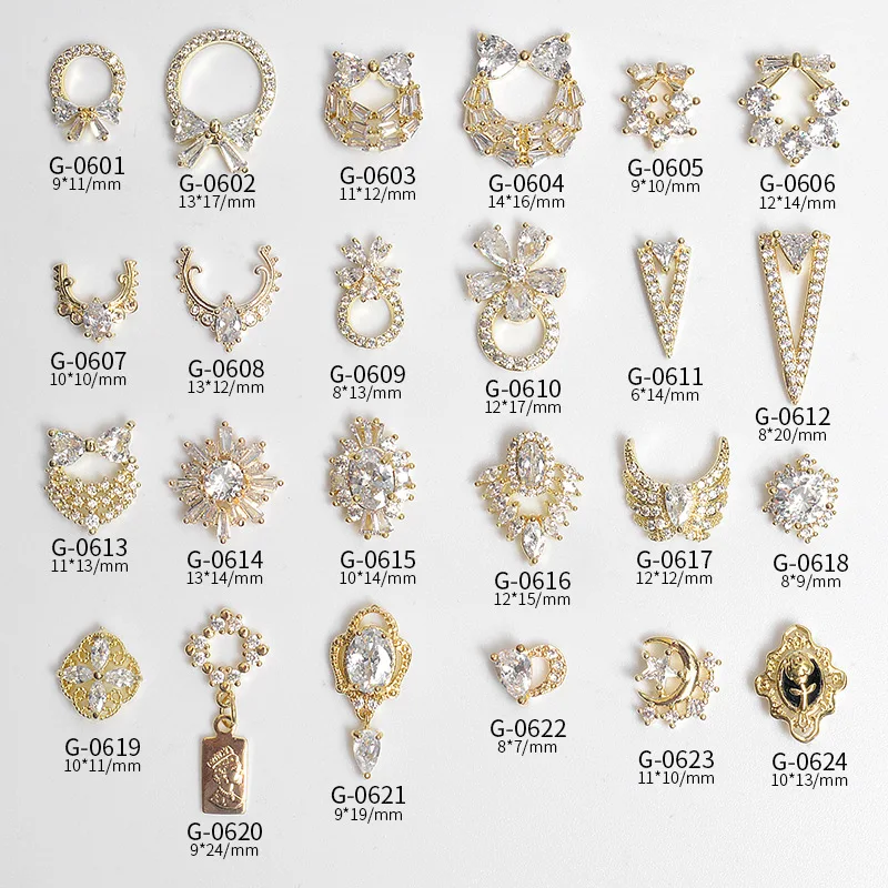 

Japanese Nail Art Jewelry Nail Art Zircon Jewelry Nail Metal Decoration Bow Nail Art Jewelry Nail Supplies for Professionals