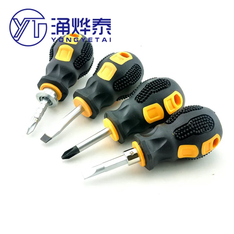 

NEW Double-Use Screwdriver Cross Flat Head Screwdriver Portable Removable Hand Tools Chrome Vanadium Steel Repair Tool